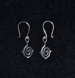 Orecchini in argento spirale